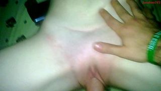 Волосатый сосед вылизал девушке задницу и выебал её до камшота на бритый лобок